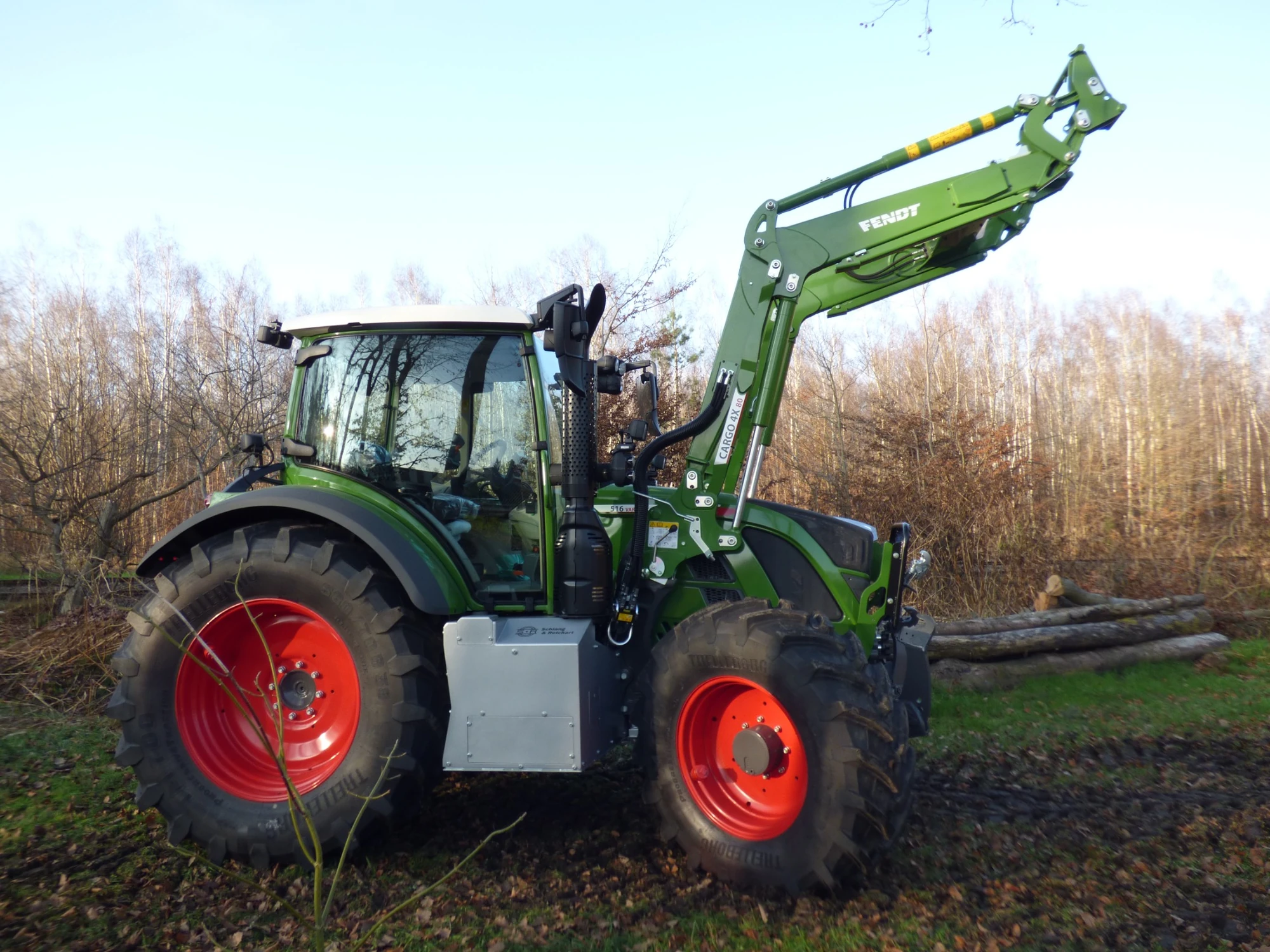 Réalisation de blindage forestier et protection forestière Fendt 500